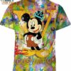 Mickey Mouse Louis Vuitton Coloful Shirt