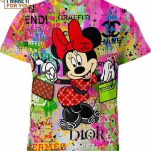 Minnie Mouse Louis Vuitton Chanel Shirt