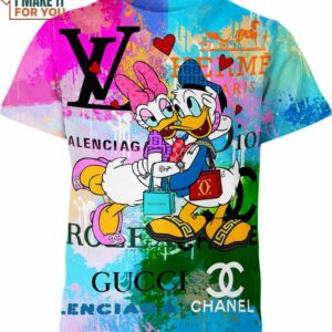 Daisy Duck Donald Duck Gucci Louis Vuitton Shirt