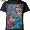 Elsa And Anna Frozen Stained Glass Shirt