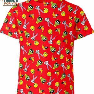 Looney Tunes Funny Face Red Shirt