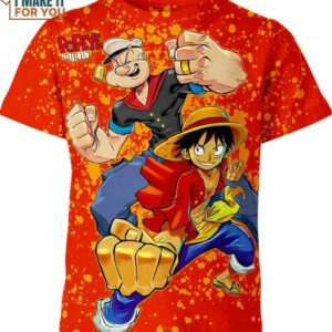 Popeyes Monkey D Luffy Shirt