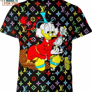 Scrooge Mcduck Louis Vuitton Black Shirt