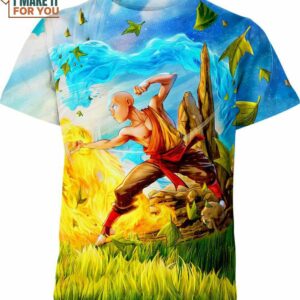 Aang Avatar The Last Airbender Training Shirt, Gift Ideas For Cartoon Lovers