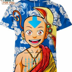Aang Momo Avatar The Last Airbender Shirt, Affordable Gifts for Adult Cartoon Lovers