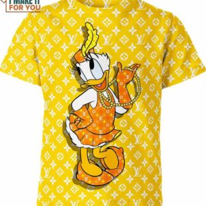 Daisy Duck Louis Vuitton Gold Shirt