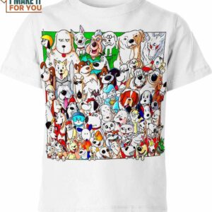Dog Cartoon White Team Shirt