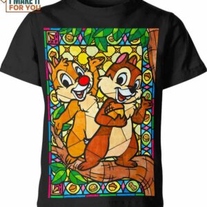 Chip And Dale Stained Glass Shirt