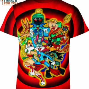 Looney Tunes Dc Heros Shirt