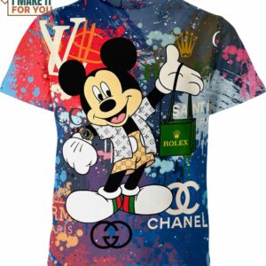 Mickey Mouse Gucci Louis Vuitton Shirt