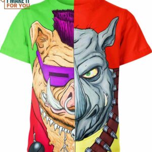 Bebop Rockstead Shirt, Cartoon Lover Gifts for Him