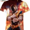 Power Ranger Black Shirt, Gift Ideas For Cartoon Lovers
