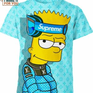 Bart Simpson Louis Vuitton Supreme Shirt
