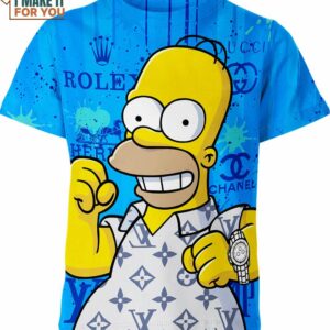 Homer Jay Simpson Louis Vuitton Role The Simpsons Shirt