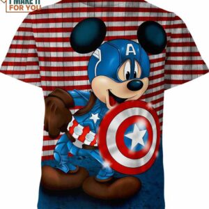 Mickey Mouse Captain America Shirt