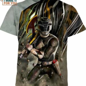 Power Ranger Black Shirt, Best Cartoon Lovers Gift for Kids