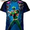 Power Ranger Green Shirt, Cartoon Lovers Gift Ideas for Birthday