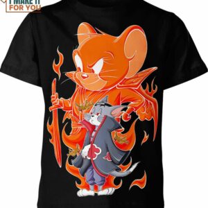 Tom And Jerry Naruto Shirt