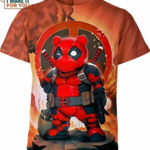 Winnie The Pooh Deadpool Marvel Comics Shirt