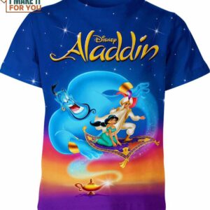 Aladdin Shirt, Christmas Gifts for Cartoon Lovers