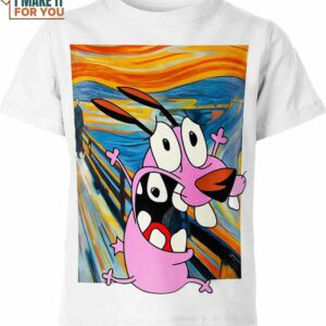 Courage The Cowardly Dog Painting Shirt