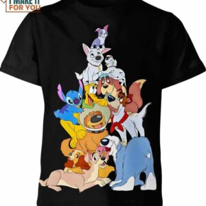 Disney All Dogs Shirt, Gift Ideas For Cartoon Lovers