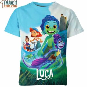 Luca 3D Shirt, Cartoon Lovers Gift
