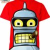 Bender Futurama Red Shirt