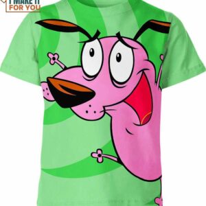 Courage The Cowardy Dog Green Shirt