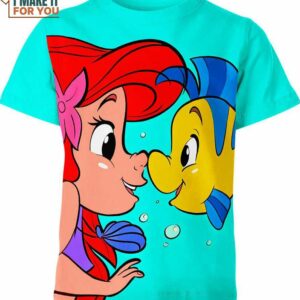 Little Mermaid Ariel Flounder Noses Shirt
