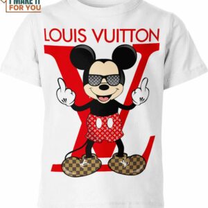 Mickey Mouse Louis Vuitton White Shirt