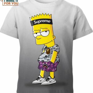 Bart Simpson Supreme Bape The Simpsons Shirt