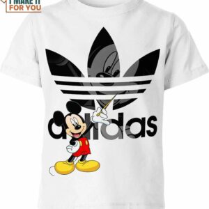 Mickey Mouse Adidas White Shirt