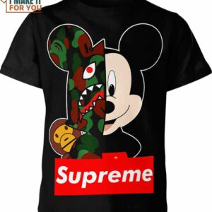 Mickey Mouse Bape Supreme Shirt