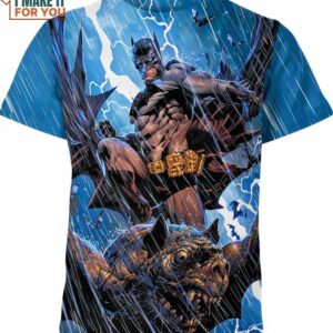 Batman DC Comics All Over Printed Shirt, Gifts for Men Who Love Comics