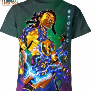 Static Shock DC Comics Shirt, Exceptional DC Comics Fan Gifts