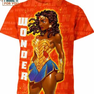 Black Wonder Woman DC Comics Shirt, Gifts for Men Who Love Comics