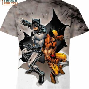 Batman Wolverine DC Comics Shirt, Best DC Comics Gifts for Die-Hard Fans