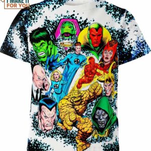 Fantactic Four Marvel Comics Shirt, Marvel Gifts For Him