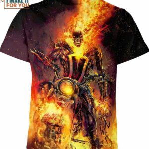 Ghost Rider Marvel Comics Shirt, Marvel Themed Gifts
