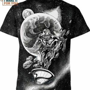 Silver Surfer Marvel Comics Shirt, Mens Superhero Shirts