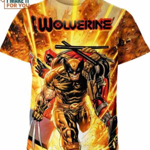 Wolverine Vs Deadpool Marvel Comics Shirt, Vintage Marvel T-Shirts