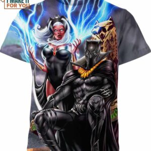 Black Panther And Storm Marvel Comics Shirt, Gifts For Marvel Fans