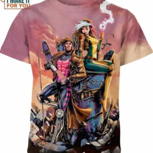 Gambit Rogue Marvel Comics Shirt, Best Marvel Gifts
