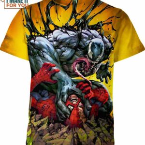 Venom Vs Spider Man Marvel Comics Shirt, Marvel Gifts For Men