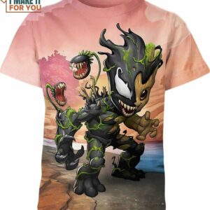 Baby Groot Venom Marvel Comics Shirt, Marvel Gifts For Men