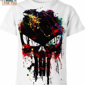 Punisher Mask Marvel Comics Shirt, Marvel Superhero Shirts For Adults