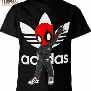 Deadpool Adidas Marvel Comics Shirt, Marvel Themed Gifts