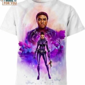 Shuri And T Challa Black Panther Marvel Comics Shirt, Marvel Clothing For Men