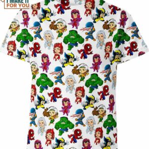 Chibi Marvel Heroes Marvel Comics Shirt, Marvel Character Shirts